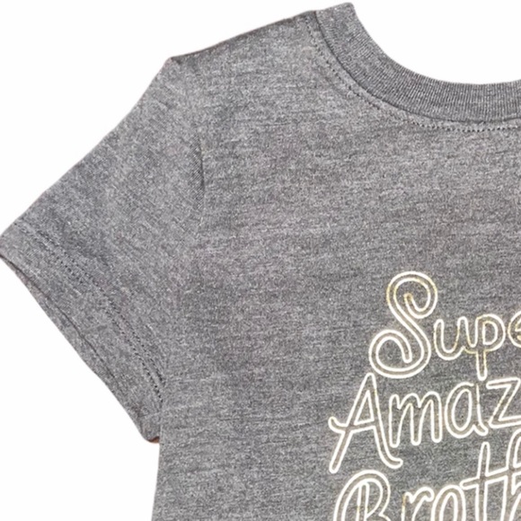 Boys Super Amazing Brother' Graphic T-Shirt - Picture 3 of 11